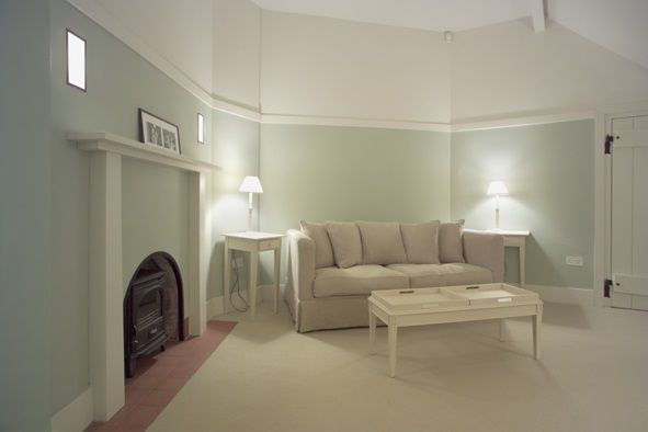 And embracing the sofa . . . john bullock lighting design Modern Living Room