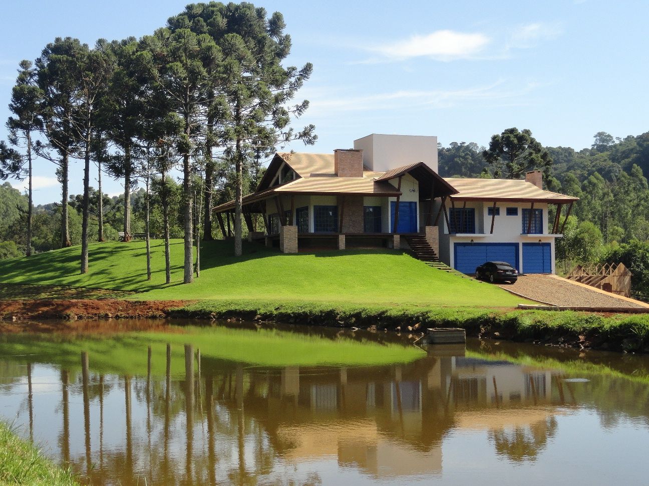 Casa de Campo, Márcia Pilz Arquiteta e Urbanista Márcia Pilz Arquiteta e Urbanista Casas rurales Madera Acabado en madera