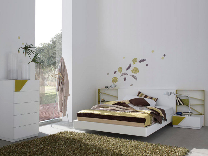 click Alum Design Works Cuartos de estilo moderno Camas y cabeceras