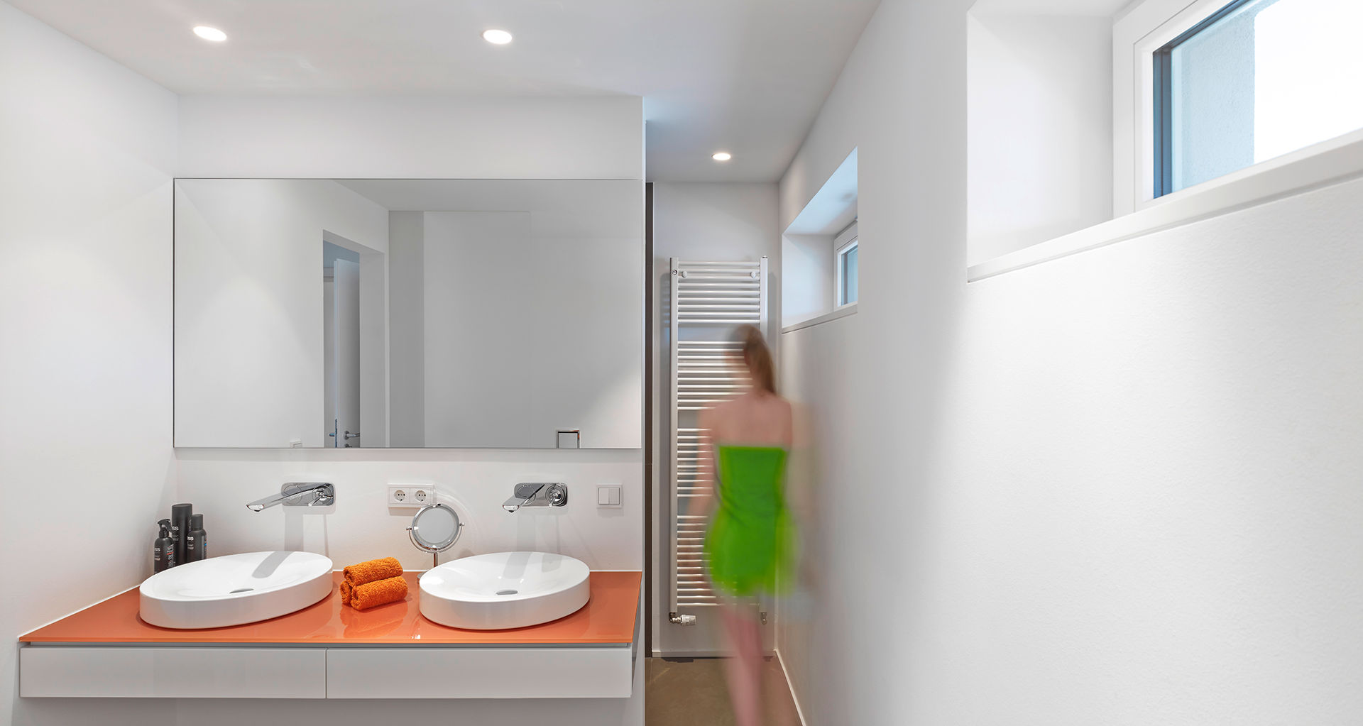 Energetische Sanierung & Umbau Einfamilienhaus, architektur______linie architektur______linie Modern bathroom