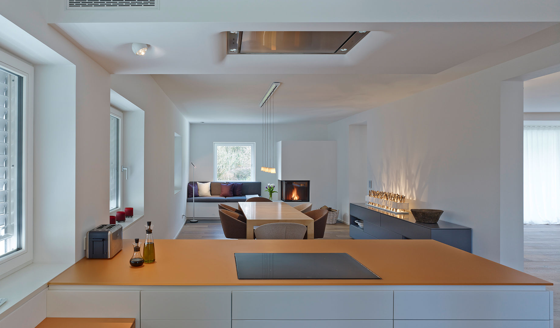 Energetische Sanierung & Umbau Einfamilienhaus, architektur______linie architektur______linie Modern dining room