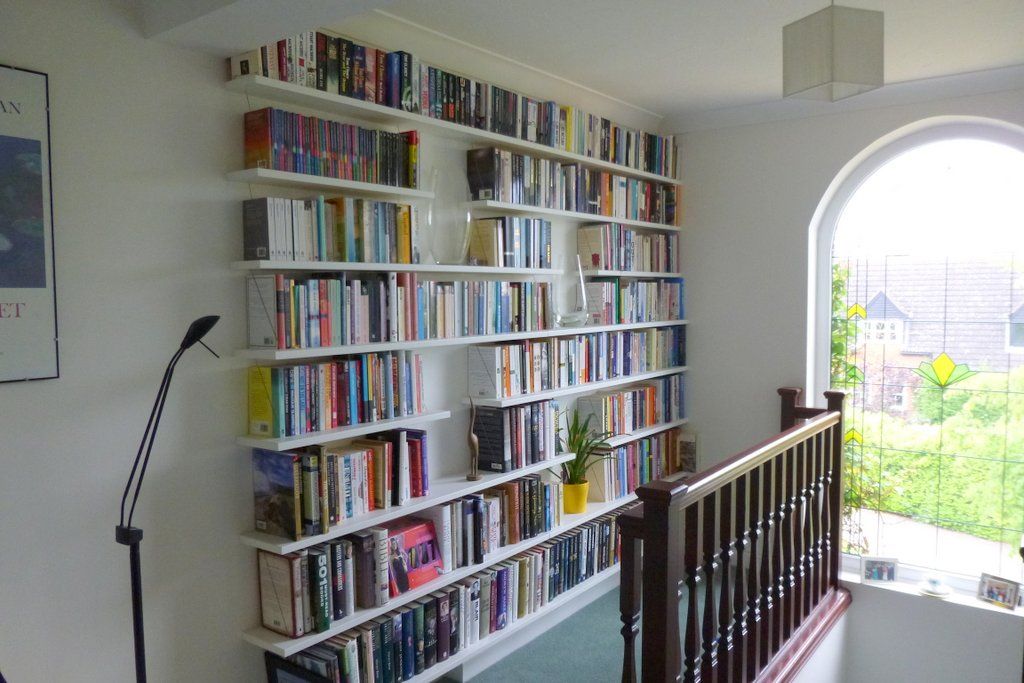 shelfbar floating shelves - bespoke corner bookcase shelfbar Nhà kho Storage