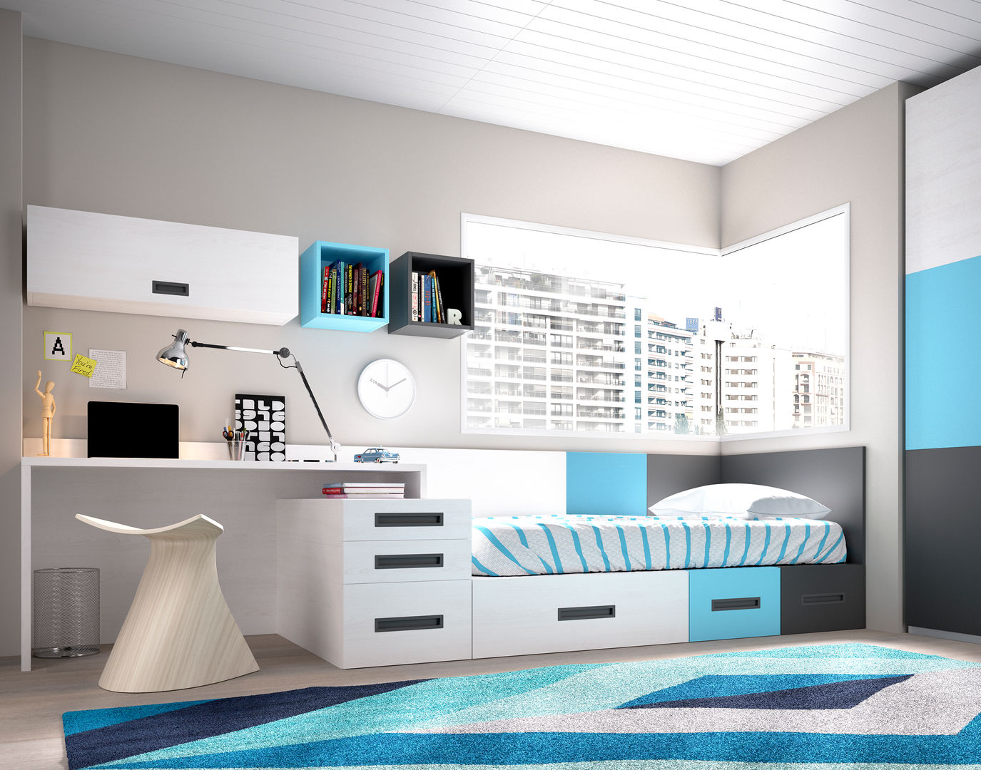 JUVENILES, MUEBLES OYAGA MUEBLES OYAGA Дитяча кімната Ліжка та дитячі ліжечка