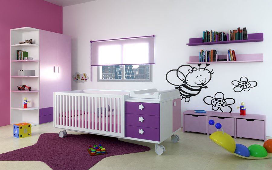 JUVENILES, MUEBLES OYAGA MUEBLES OYAGA Modern nursery/kids room Beds & cribs