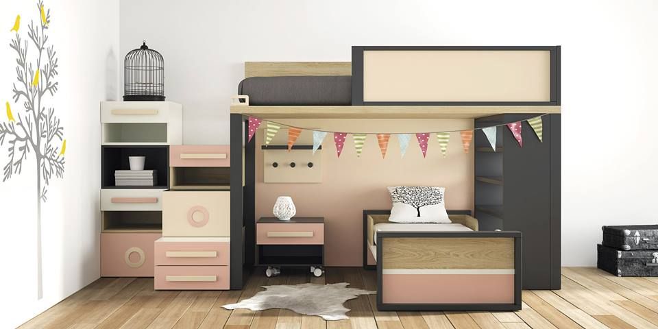 JUVENILES, MUEBLES OYAGA MUEBLES OYAGA Modern nursery/kids room Beds & cribs