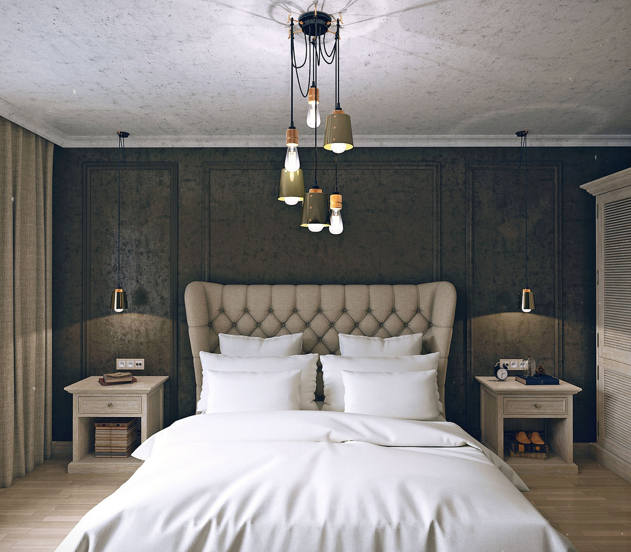 Спальная комната, VB-Design VB-Design Industrial style bedroom