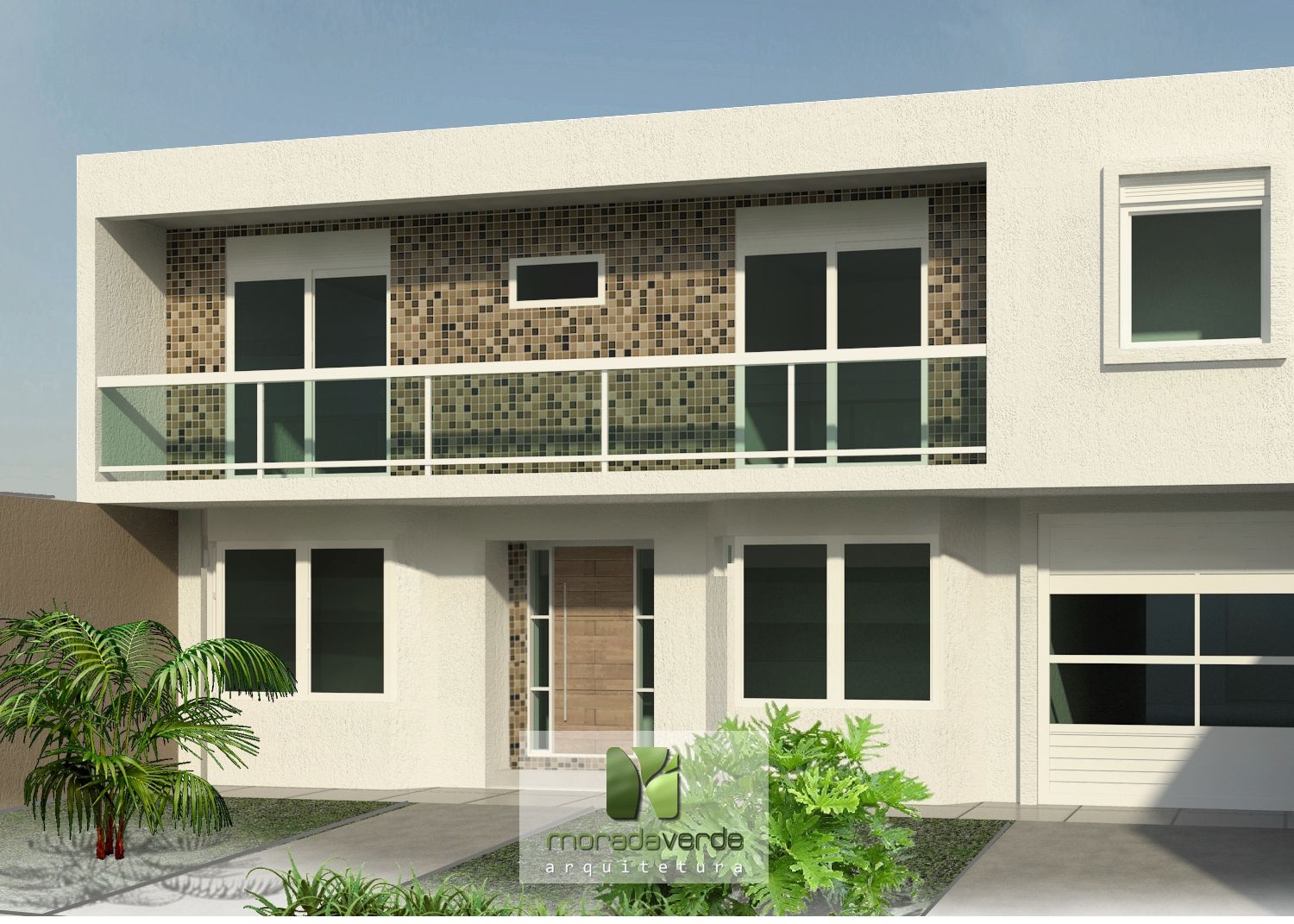 Projeto da fachada - Moradaverde arquitetura homify Casas modernas