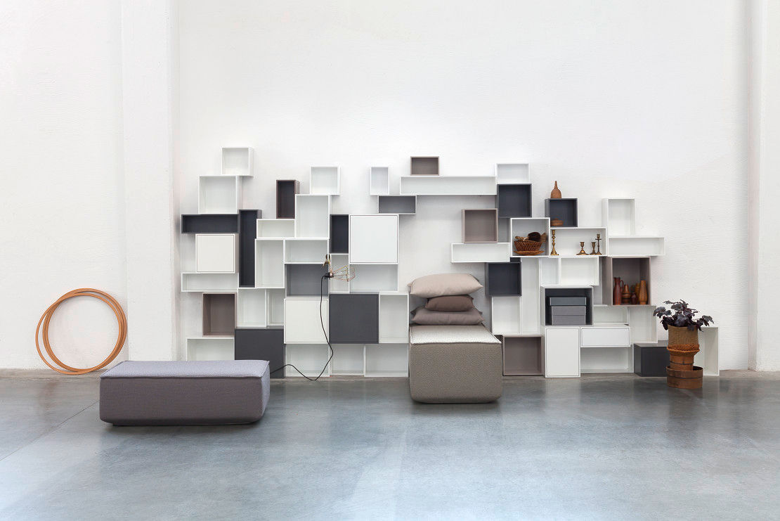 Regal, Cubit- Bits For Living Cubit- Bits For Living Eclectic style living room Shelves