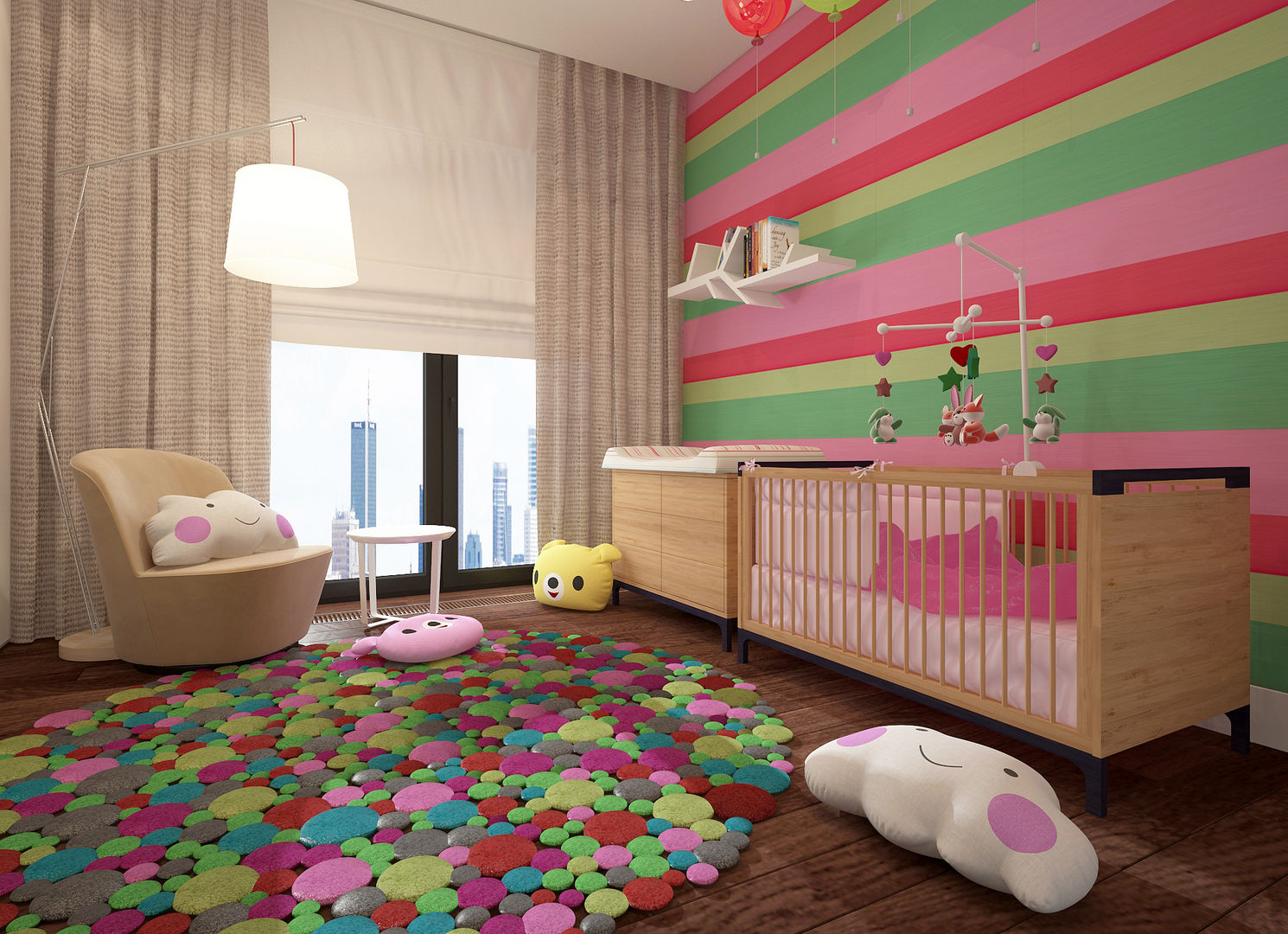 homify Minimalist nursery/kids room