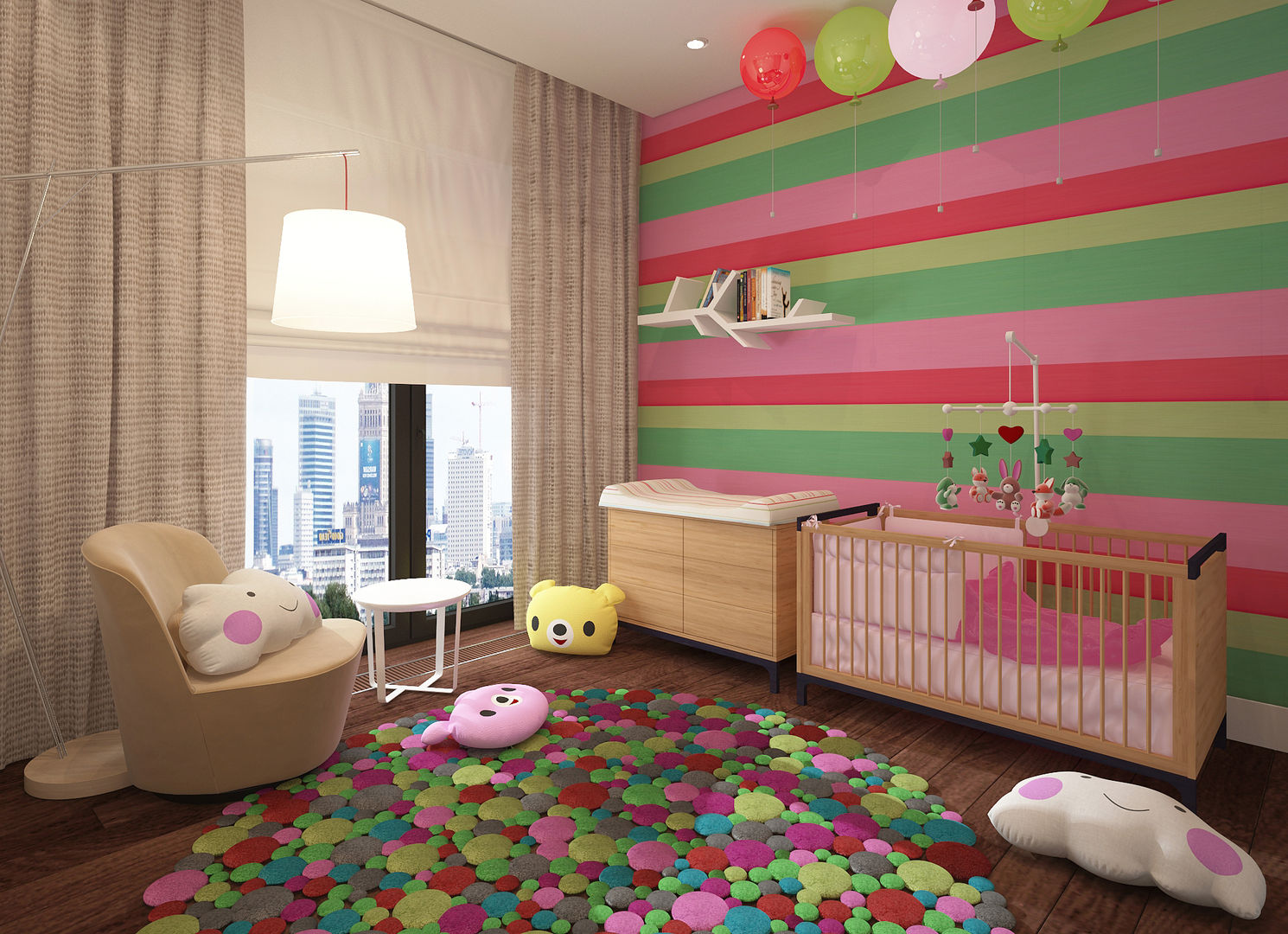 homify Minimalist nursery/kids room