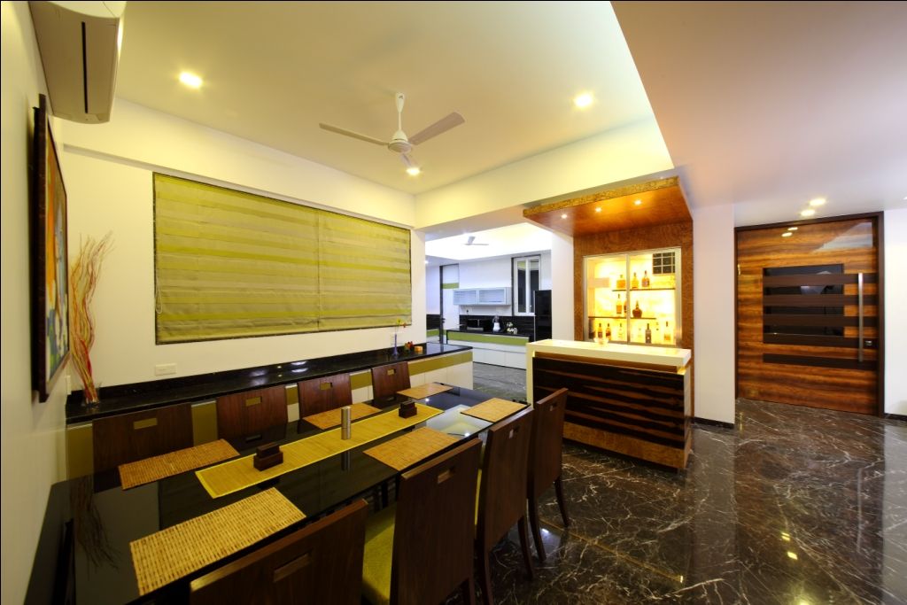 SKI Villa @ Aamby Valley, Lonavala, Pune, GreenLounge GreenLounge Modern dining room