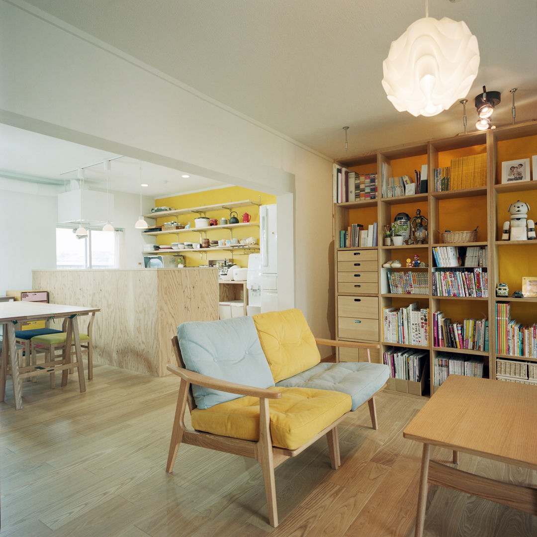 The house which grows up with kids, AIDAHO Inc. AIDAHO Inc. Living room