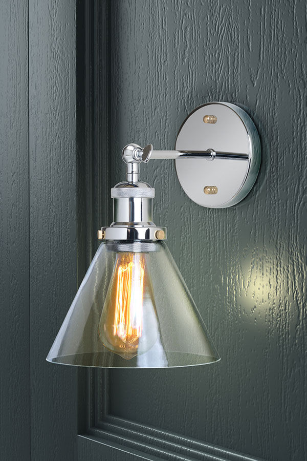 Dion Chrome Wall Light homify Ruang Keluarga Modern Lighting