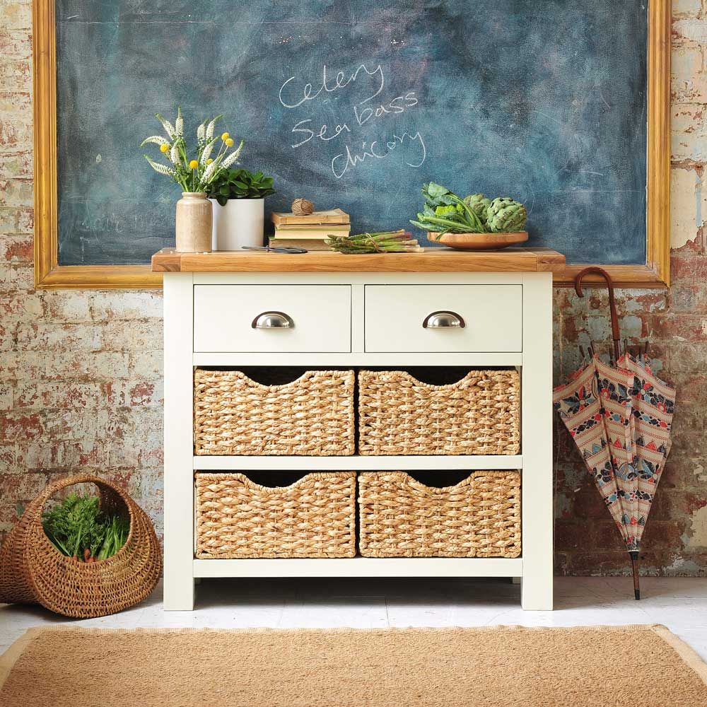 Oxford Painted Console Table The Cotswold Company Ruang Keluarga Gaya Country Kayu Wood effect Cupboards & sideboards
