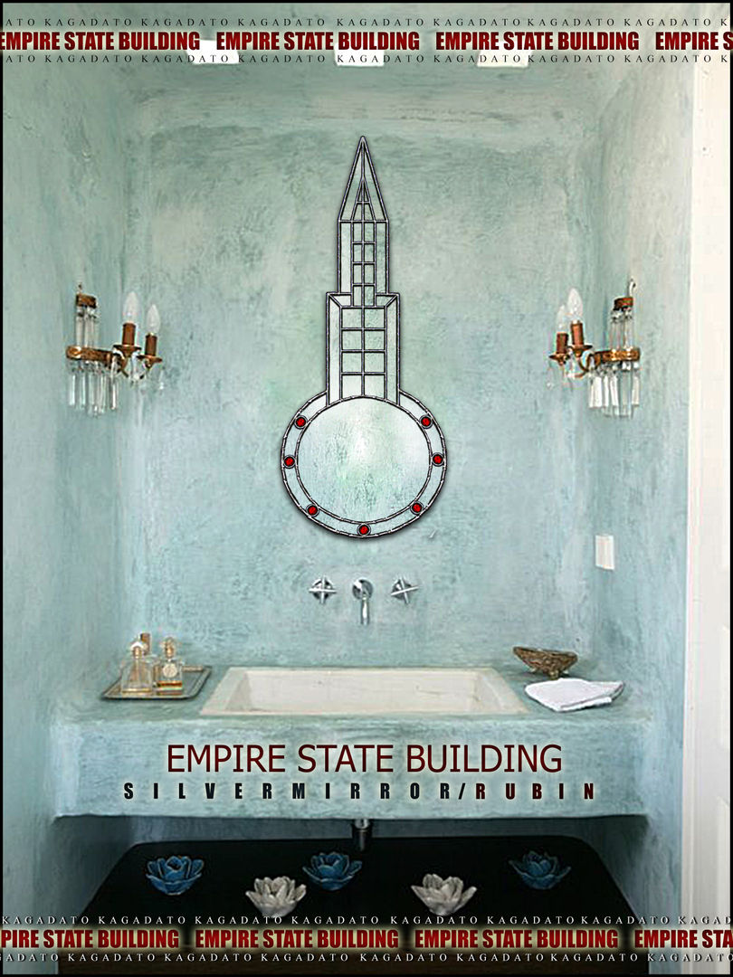 Creative mirror - KAGADATO Baños de estilo industrial Espejos