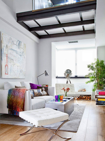 LOFT IN MADRID 2013, BELEN FERRANDIZ INTERIOR DESIGN BELEN FERRANDIZ INTERIOR DESIGN Moderne woonkamers