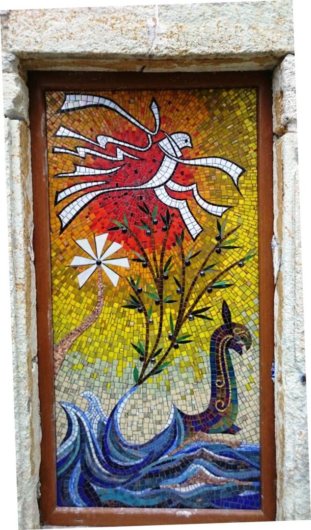 Foça'da Bir Taş Ev, Mozaik Sanat Evi Mozaik Sanat Evi Mediterranean style house Accessories & decoration