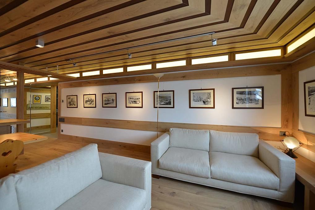 CASA DI MONTAGNA A SAINT MORITZ, VITTORIO GARATTI ARCHITETTO VITTORIO GARATTI ARCHITETTO Salones de estilo moderno Madera Acabado en madera