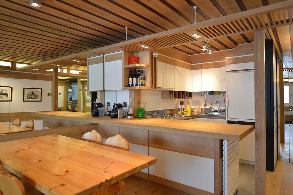 CASA DI MONTAGNA A SAINT MORITZ, VITTORIO GARATTI ARCHITETTO VITTORIO GARATTI ARCHITETTO Modern kitchen Wood Wood effect