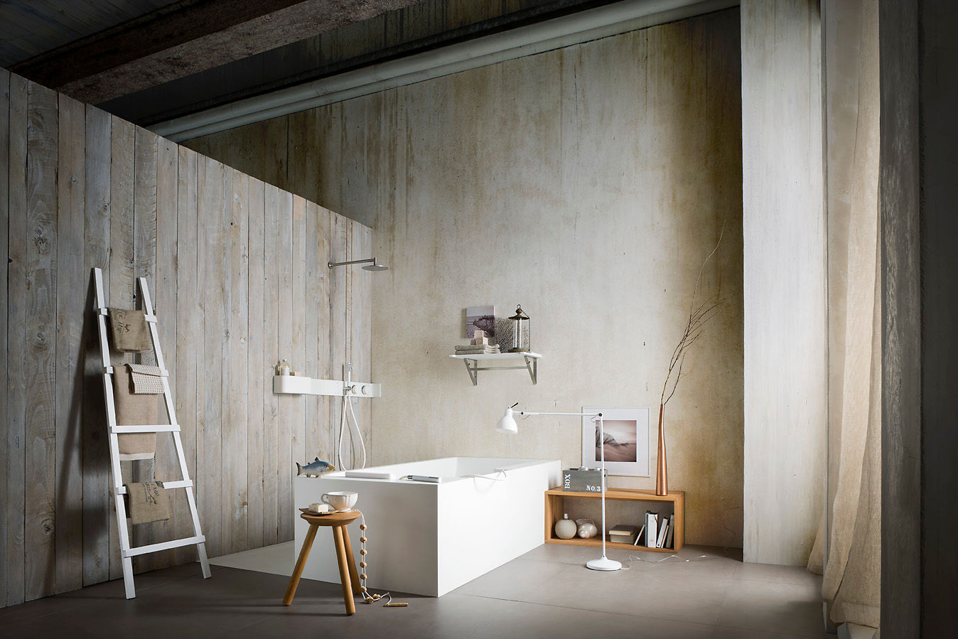 ERGO_NOMIC, Giulio Gianturco Giulio Gianturco Minimalistyczna łazienka Kompozyt drewna i tworzywa sztucznego Wanny i prysznice