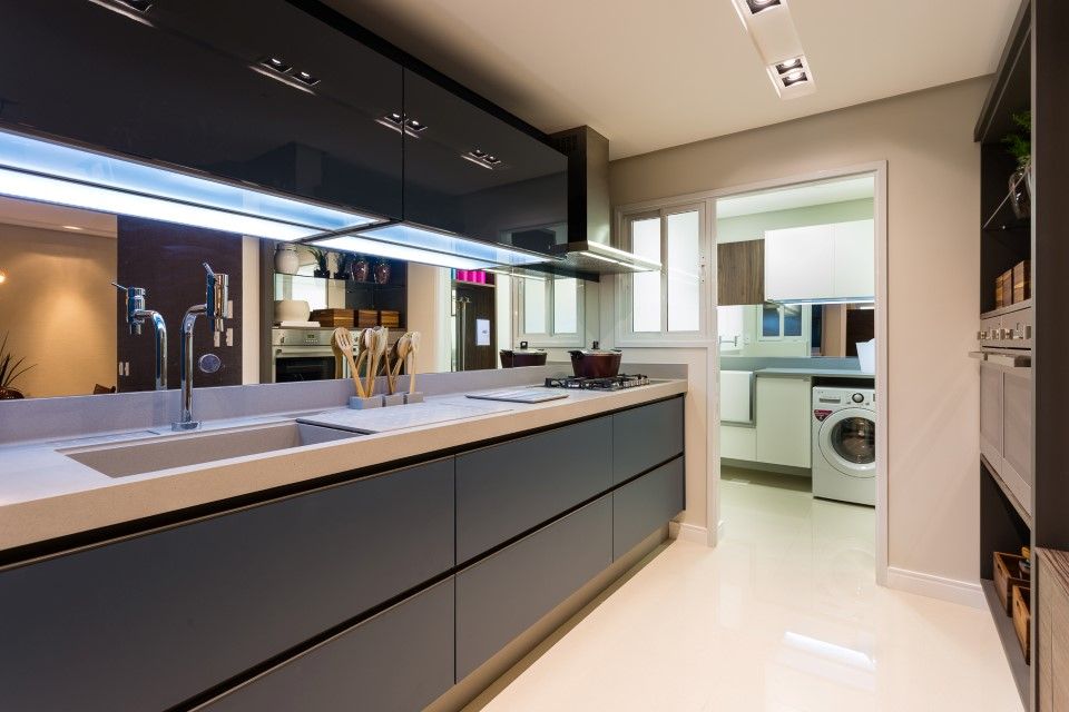 Apartamento Residencial Dunguenhein, ArchDesign STUDIO ArchDesign STUDIO Eclectic style kitchen