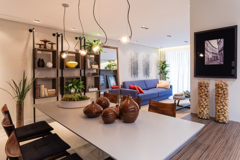 Apartamento Residencial Dunguenhein, ArchDesign STUDIO ArchDesign STUDIO Eclectic style living room