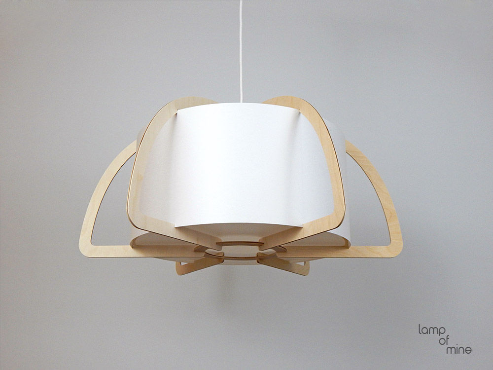 lom6 - Hängelampe Holz, lamp of mine lamp of mine ห้องทำงาน/อ่านหนังสือ ไม้ Wood effect ระบบไฟ