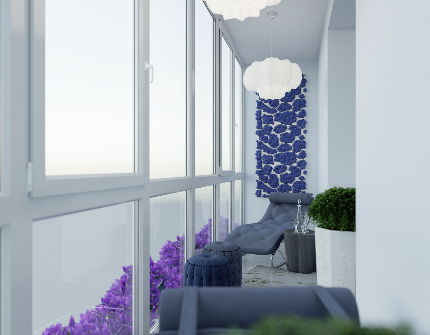 le luxe de la simplicité, Dara Design Dara Design Eklektyczny balkon, taras i weranda