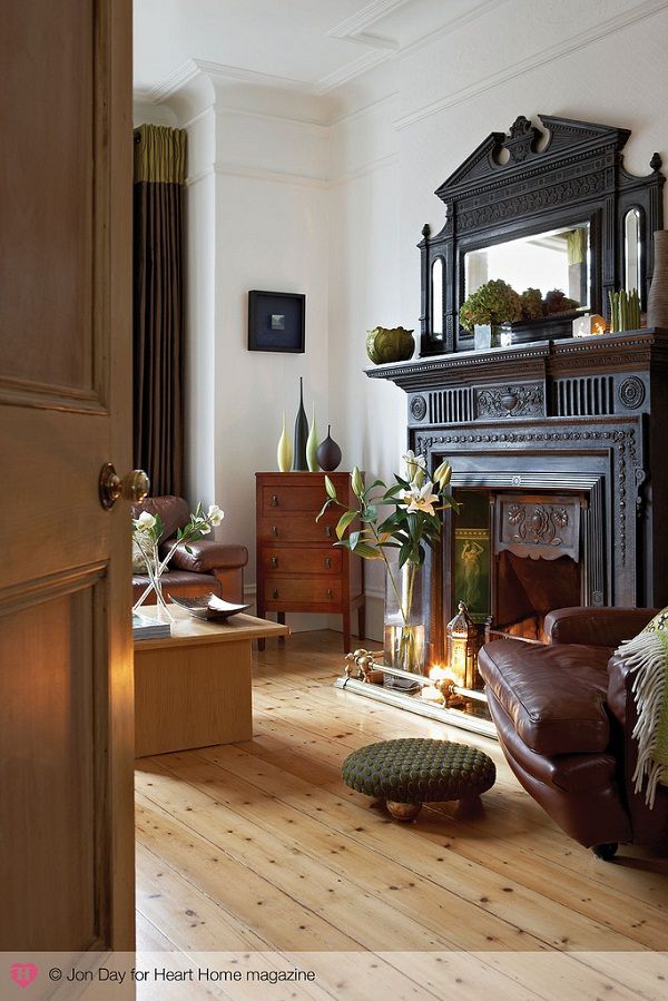 An Eclectic Edwardian Home, Heart Home magazine Heart Home magazine Salas de estar clássicas