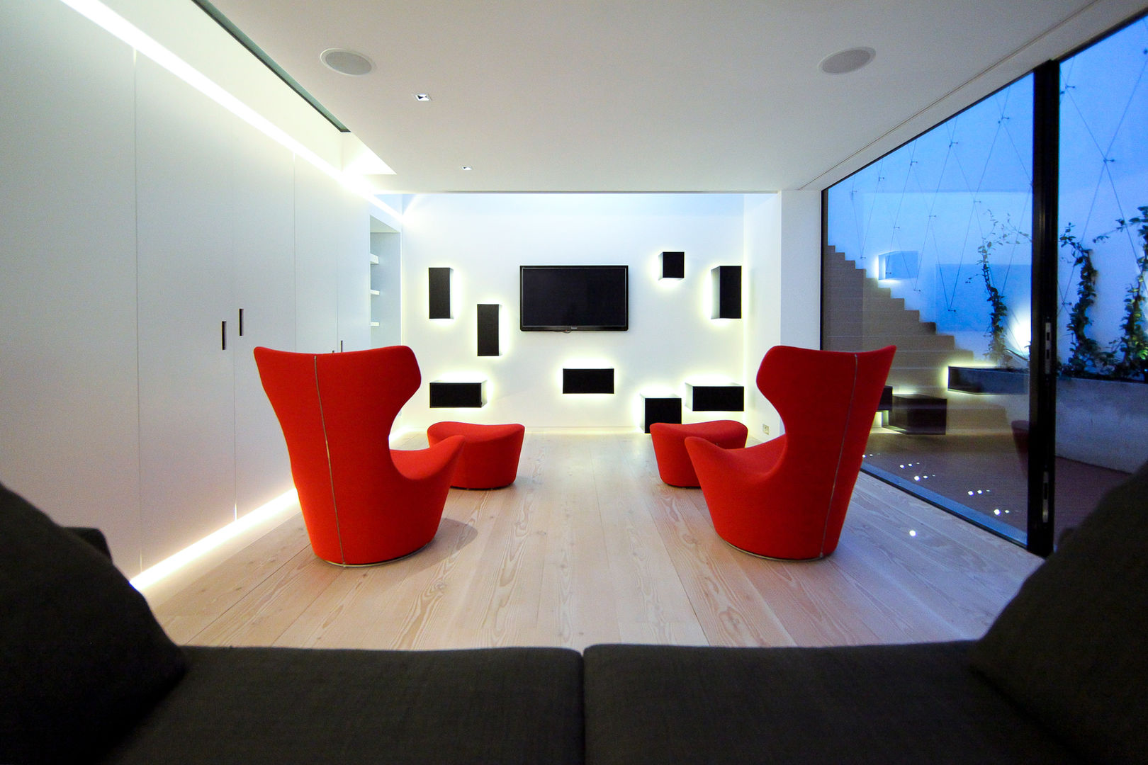 Pond Street, Belsize Architects Belsize Architects Modern style media rooms