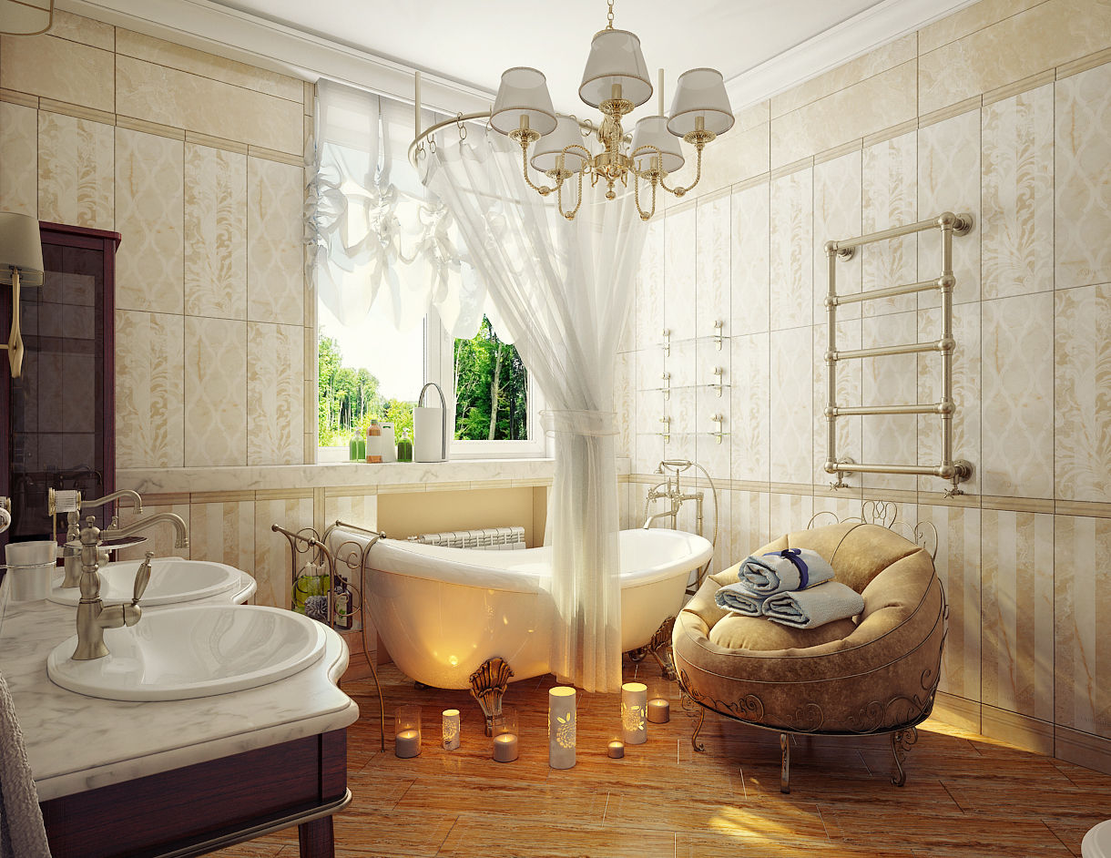Ванные (дома) - Дизайн интерьера ванных - дома