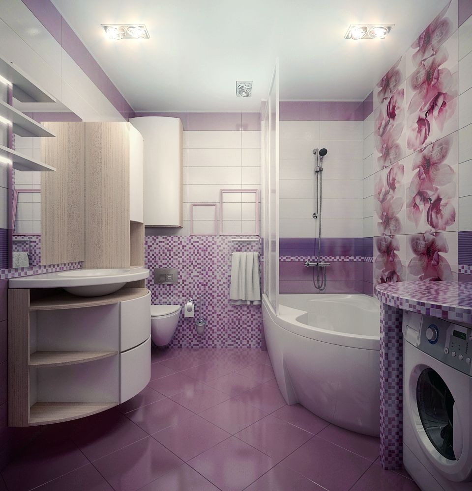 Проект 3х комнатной квартиры в Харькове, Инна Михайская Инна Михайская Modern style bathrooms