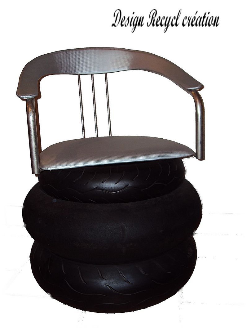 Fauteuil tires, Design Recycl Design Recycl Casas de estilo ecléctico Hierro/Acero Accesorios y decoración