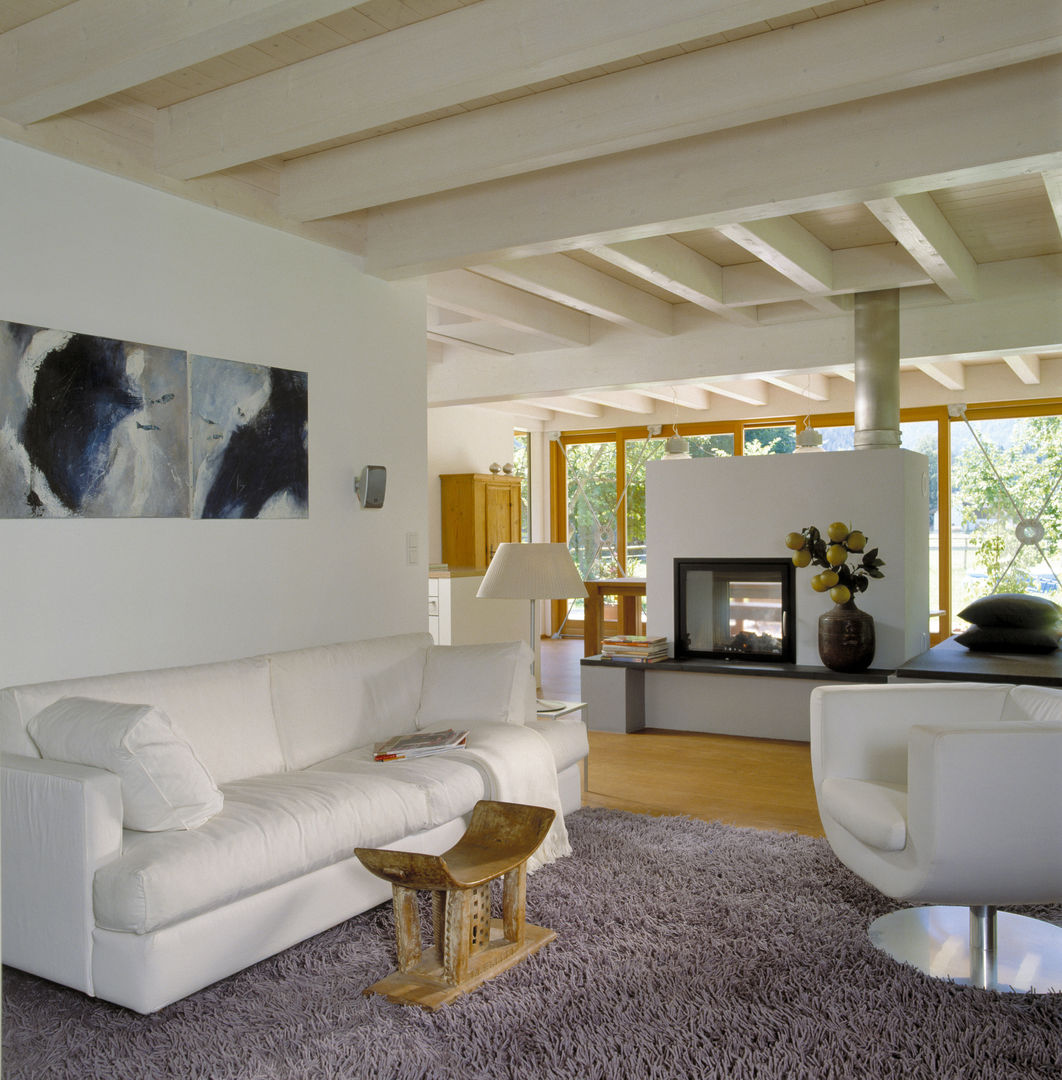 Ökohaus Schauer, Bau-Fritz GmbH & Co. KG Bau-Fritz GmbH & Co. KG Modern Living Room