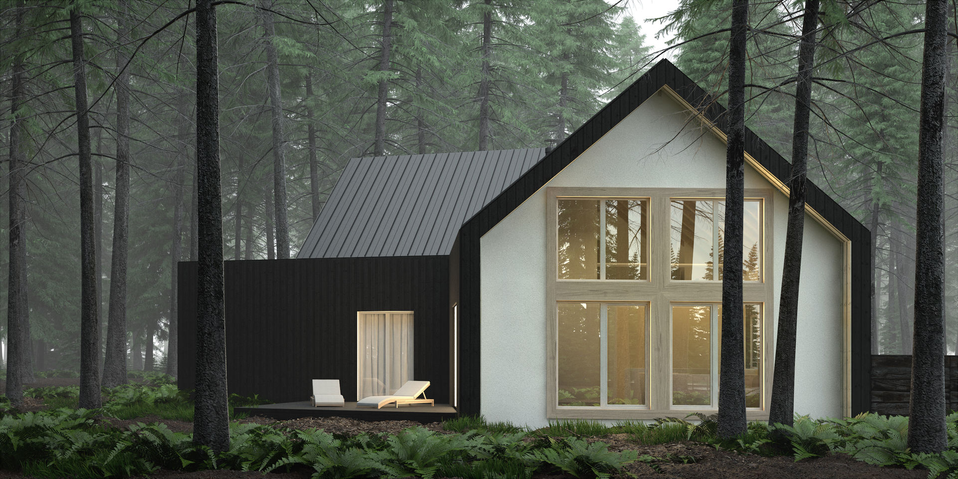 DOM CZARNO-BIAŁY, KOZIEJ ARCHITEKCI KOZIEJ ARCHITEKCI Modern home Wood Wood effect