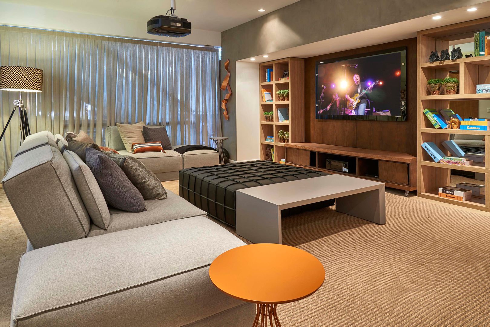 Decora Lider Campinas - Home theater, Lider Interiores Lider Interiores غرفة المعيشة