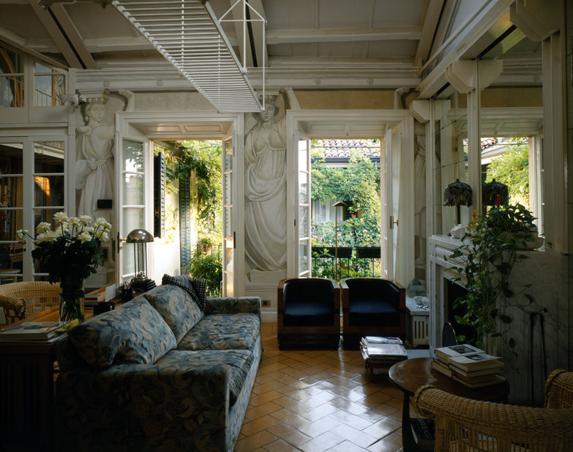 Abitazione a Brera, Milano, VITTORIO GARATTI ARCHITETTO VITTORIO GARATTI ARCHITETTO Moderne woonkamers