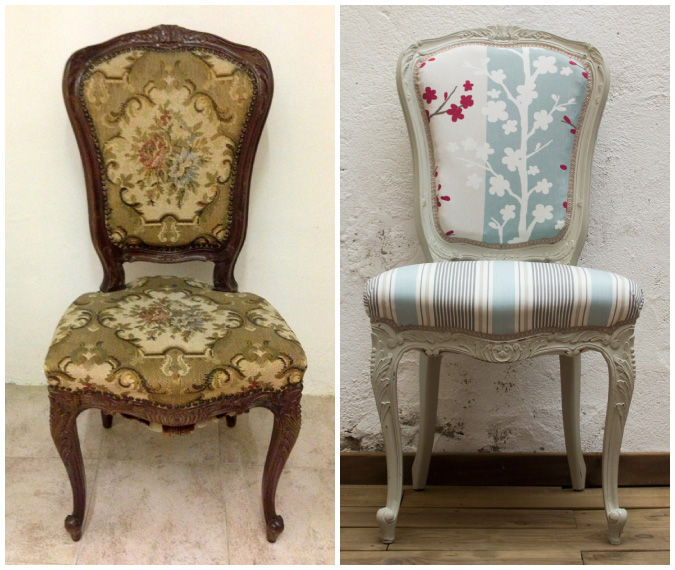 Muebles Pintados y Transformados, Studio Alis Studio Alis 에클레틱 거실 스툴 & 의자