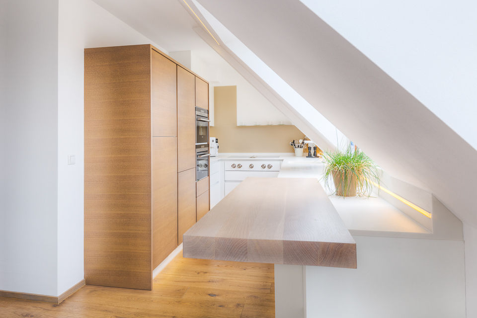 Dachgeschosswohnung Wien 2. Bezirk, Horst Steiner Innenarchitektur Horst Steiner Innenarchitektur Kitchen