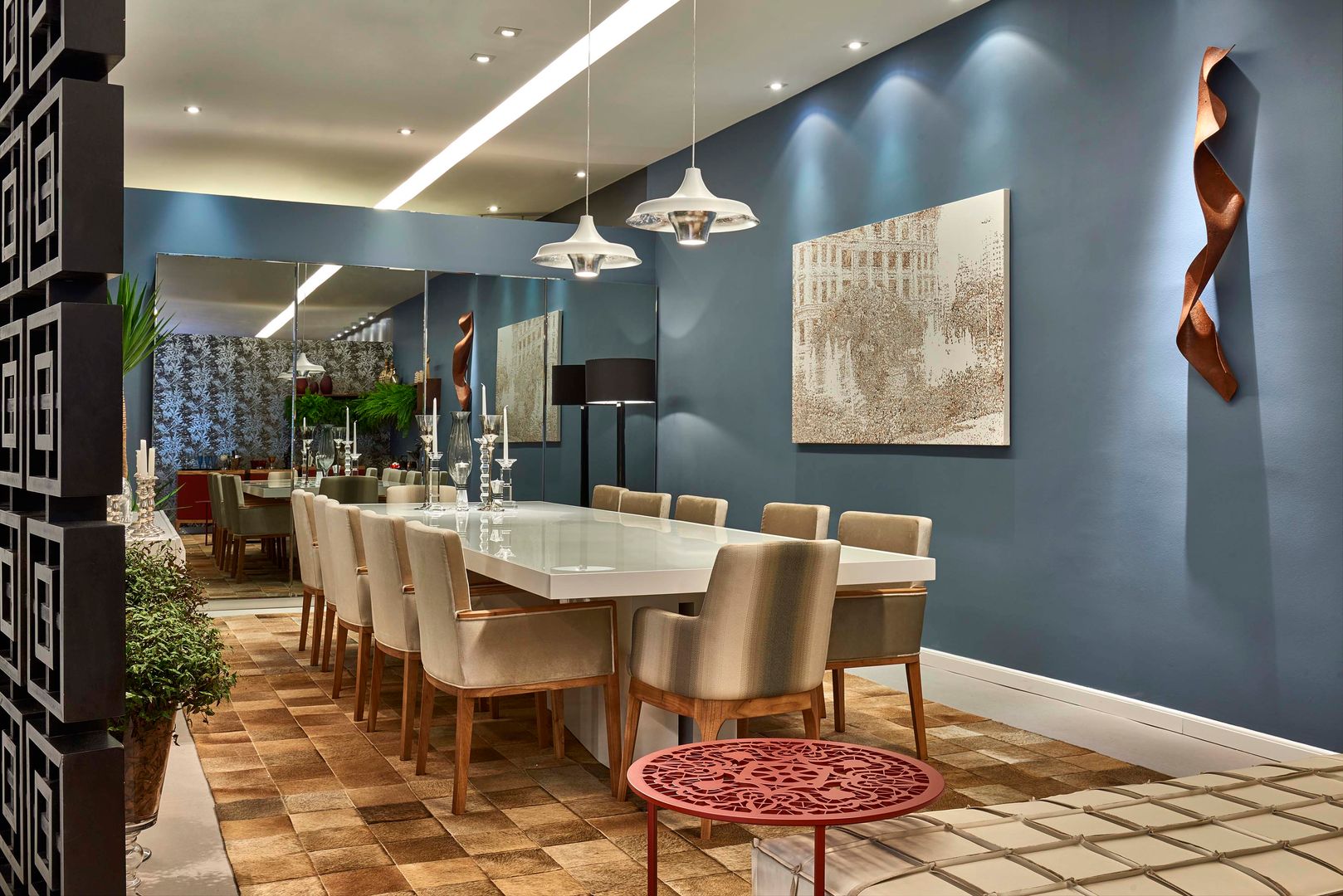 Decora Lider Campinas - Lounge e jantar, Lider Interiores Lider Interiores Modern dining room