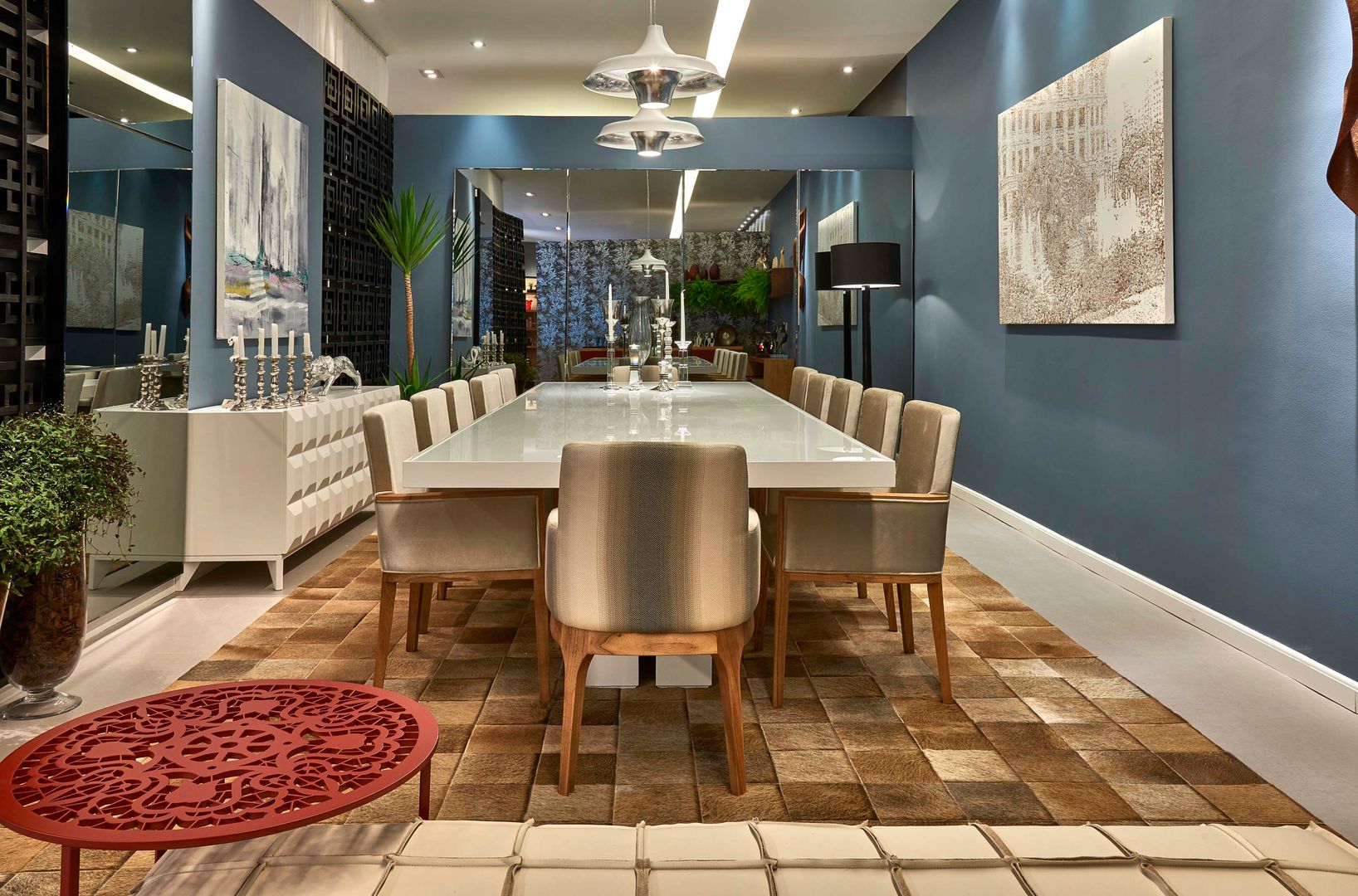 Decora Lider Campinas - Lounge e jantar, Lider Interiores Lider Interiores Comedores de estilo moderno