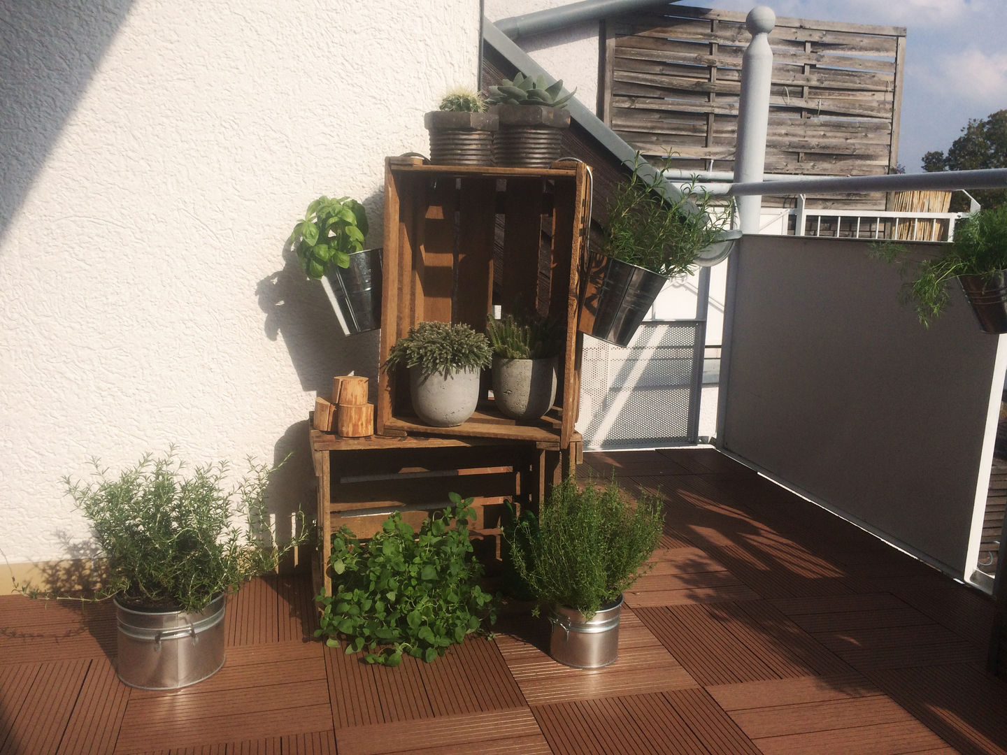 Balkongestaltung, Esther Jonitz Esther Jonitz Mediterranean style balcony, porch & terrace