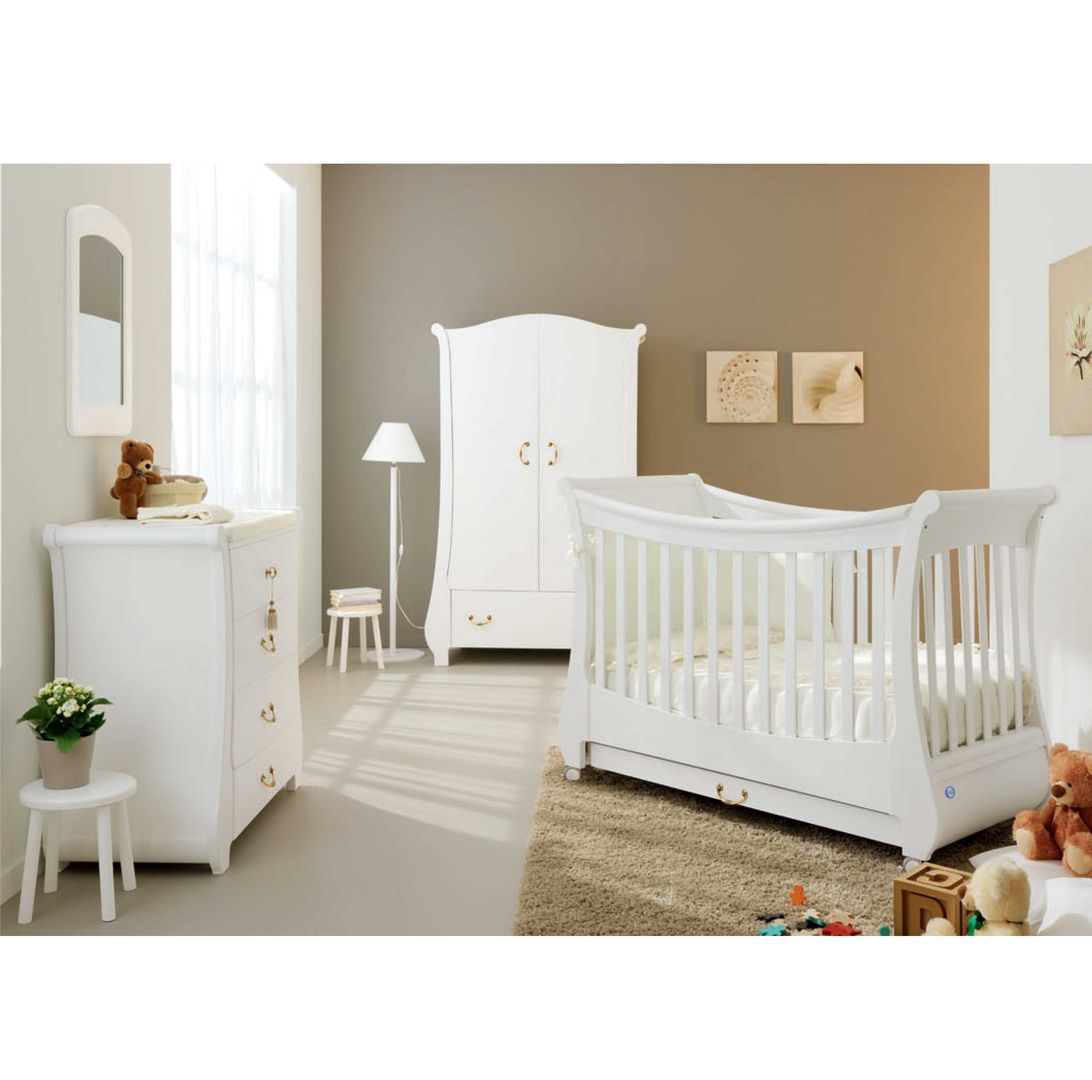 'Tulip' Classic luxury Antique Ivory baby cot by Pali homify Moderne Kinderzimmer Holz Holznachbildung Betten und Krippen