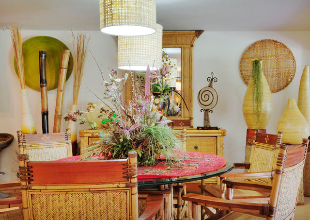 Residencia RH, Excelencia en Diseño Excelencia en Diseño Asian style dining room Bamboo Green Accessories & decoration