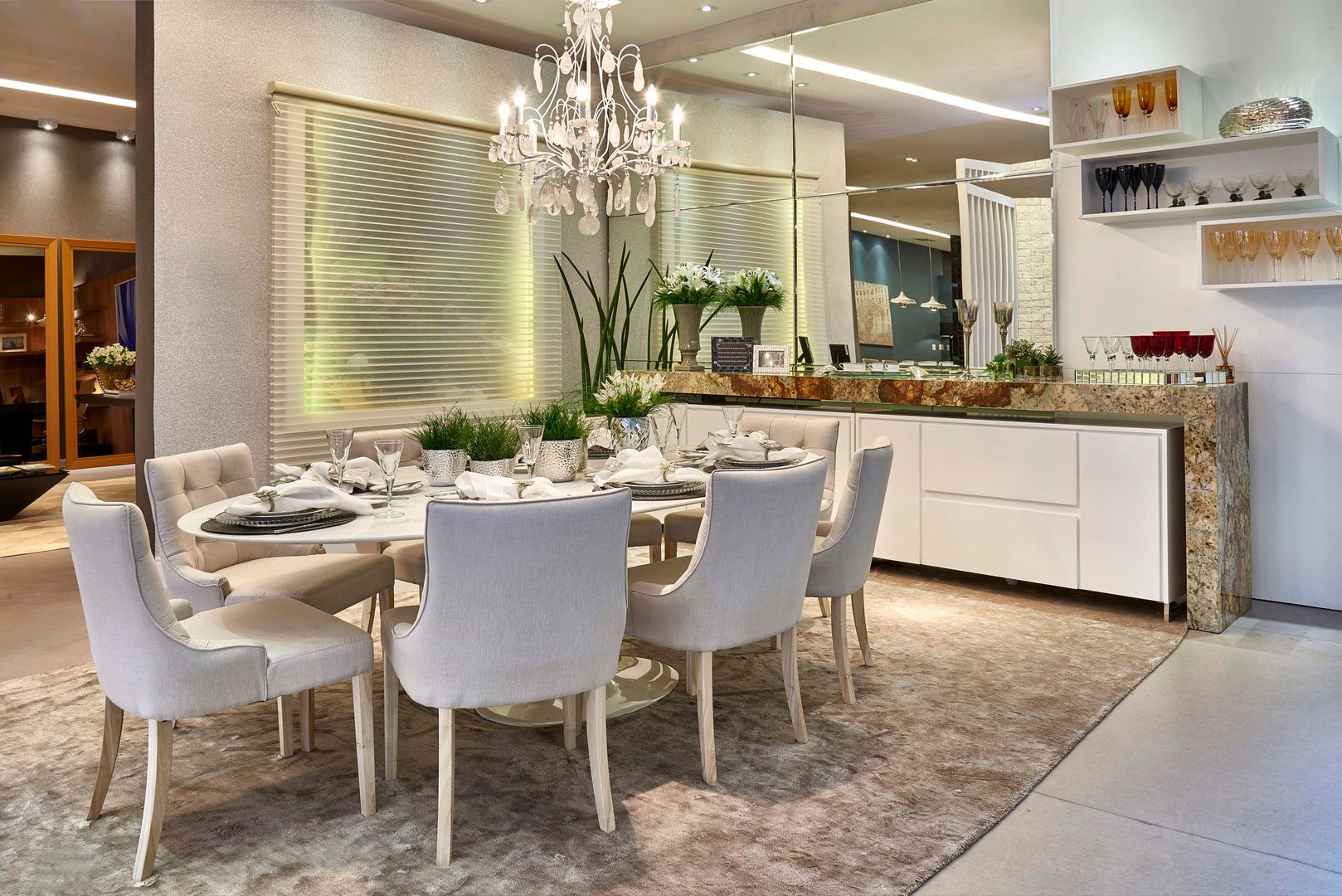 Decora Lider Campinas - Sala de Almoço – Em Volta da Mesa, Lider Interiores Lider Interiores Modern Yemek Odası