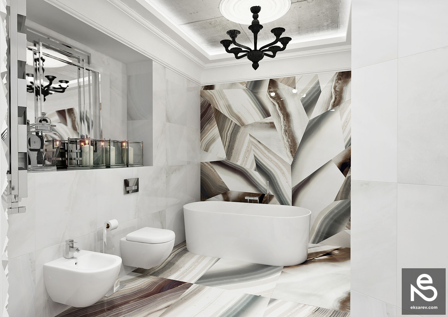 homify Baños eclécticos Azulejos