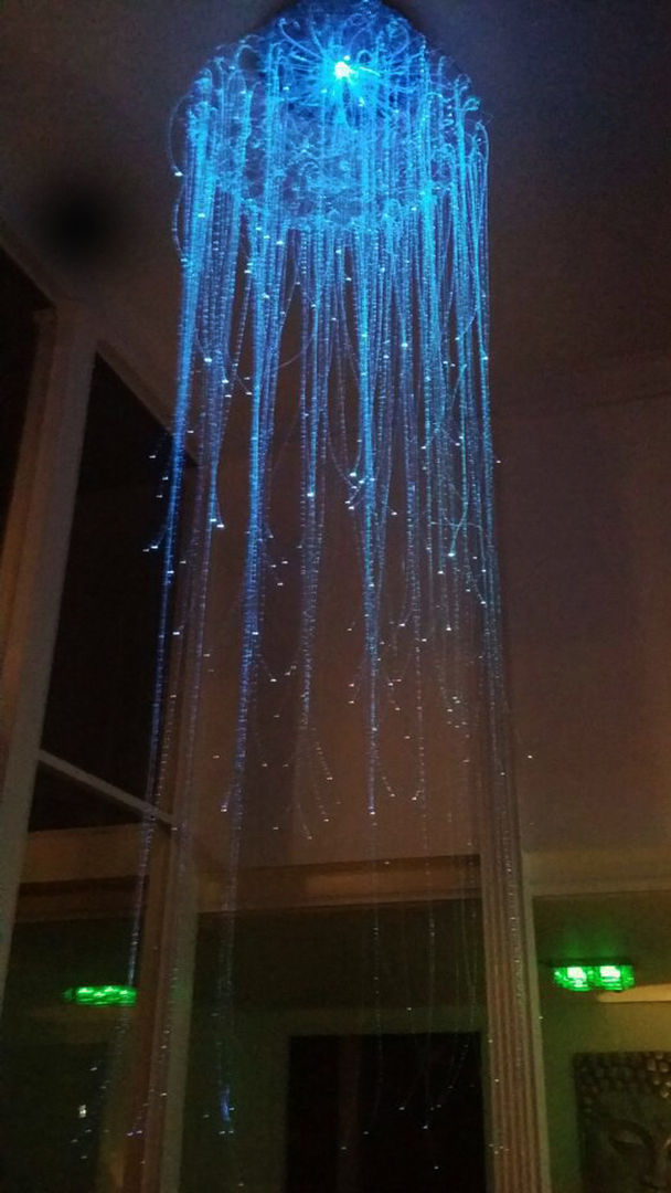 Medusa chandelier bymorph Modern Koridor, Hol & Merdivenler Işıklandırma