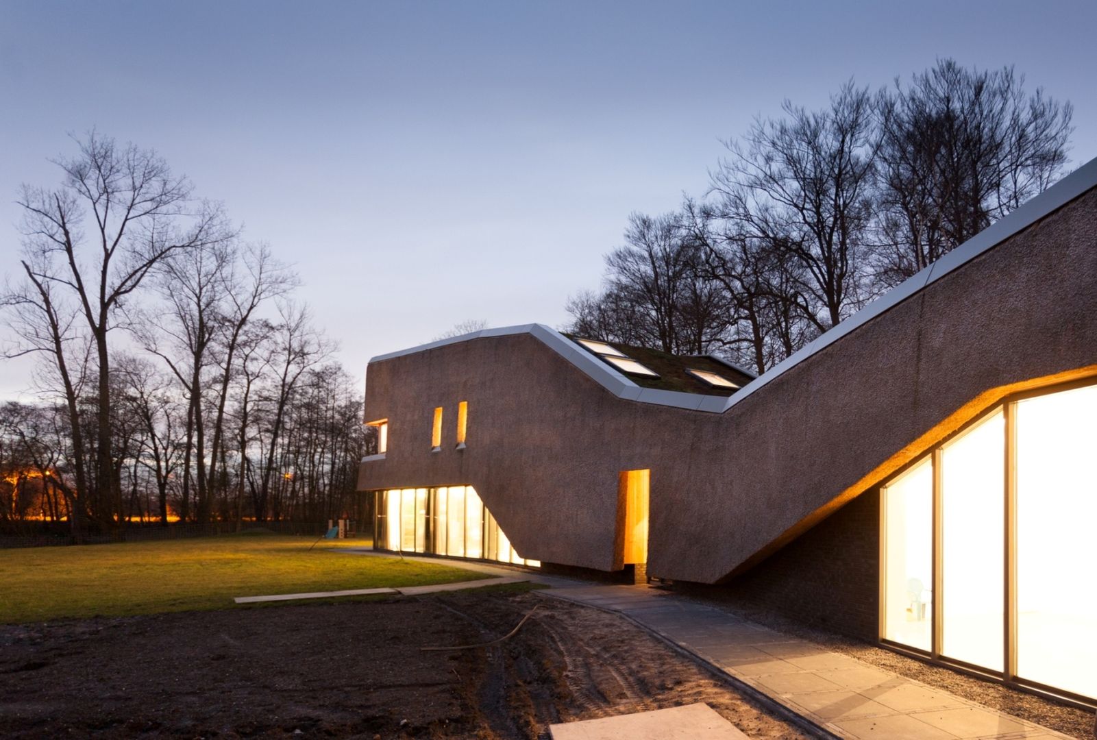 Landhuis in de natuur, Jevanhet Architectuur Jevanhet Architectuur Casas modernas