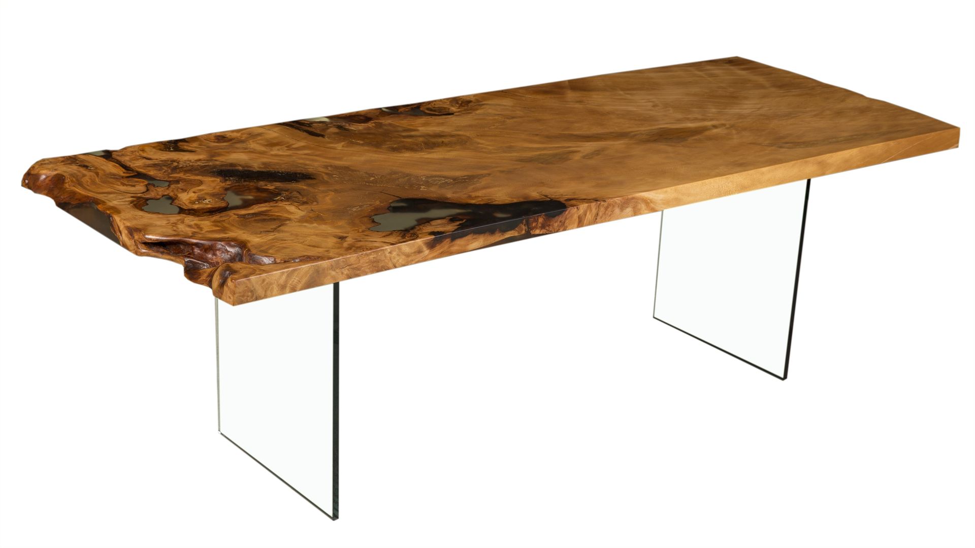 Exklusiver Holztisch aus tausendjährigem Kauri Holz, Möbelkreationen Beaupoil Möbelkreationen Beaupoil Ruang Makan Gaya Eklektik Tables