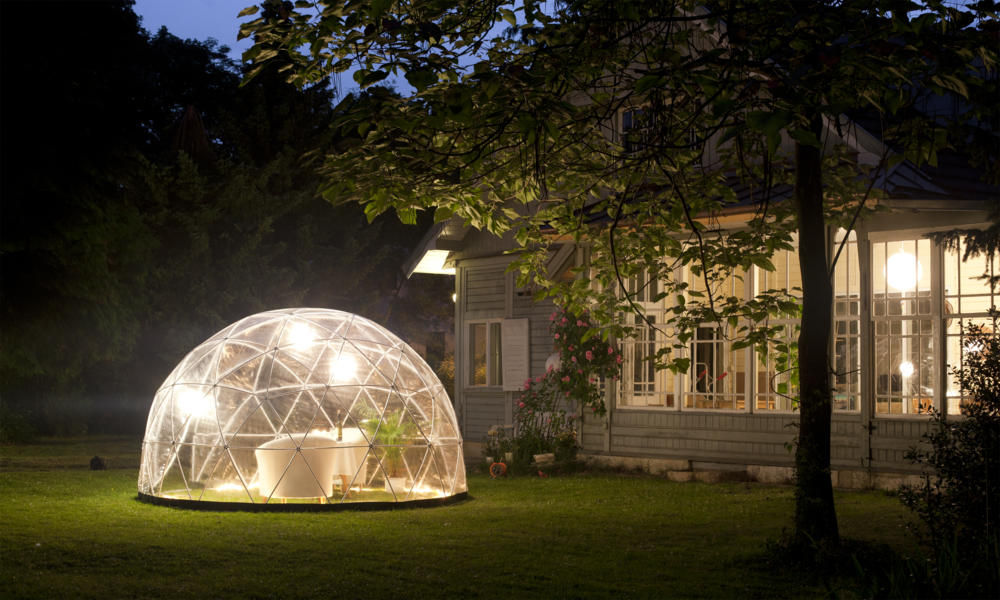 10qm GARDEN IGLOO 360°, Ladentisch Inh. J. Langguth Ladentisch Inh. J. Langguth モダンデザインの テラス 家具